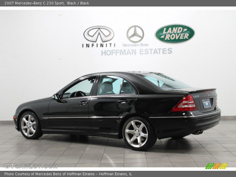 Black / Black 2007 Mercedes-Benz C 230 Sport
