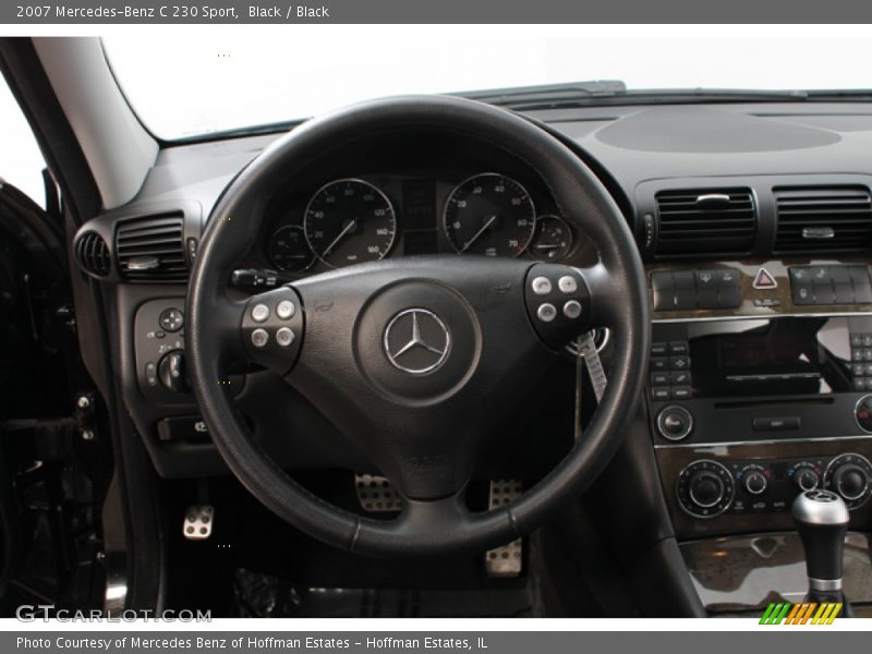 Black / Black 2007 Mercedes-Benz C 230 Sport