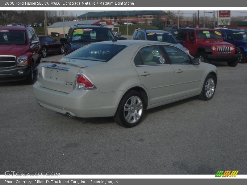 Light Sage Metallic / Medium Light Stone 2008 Ford Fusion SEL V6 AWD