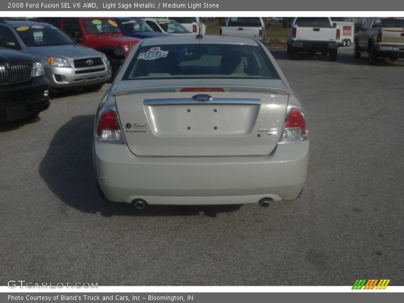 Light Sage Metallic / Medium Light Stone 2008 Ford Fusion SEL V6 AWD