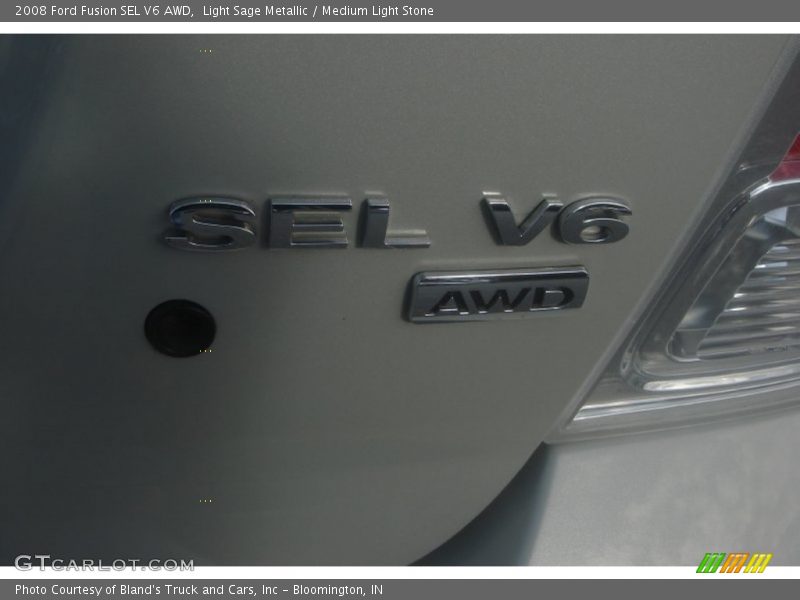 Light Sage Metallic / Medium Light Stone 2008 Ford Fusion SEL V6 AWD