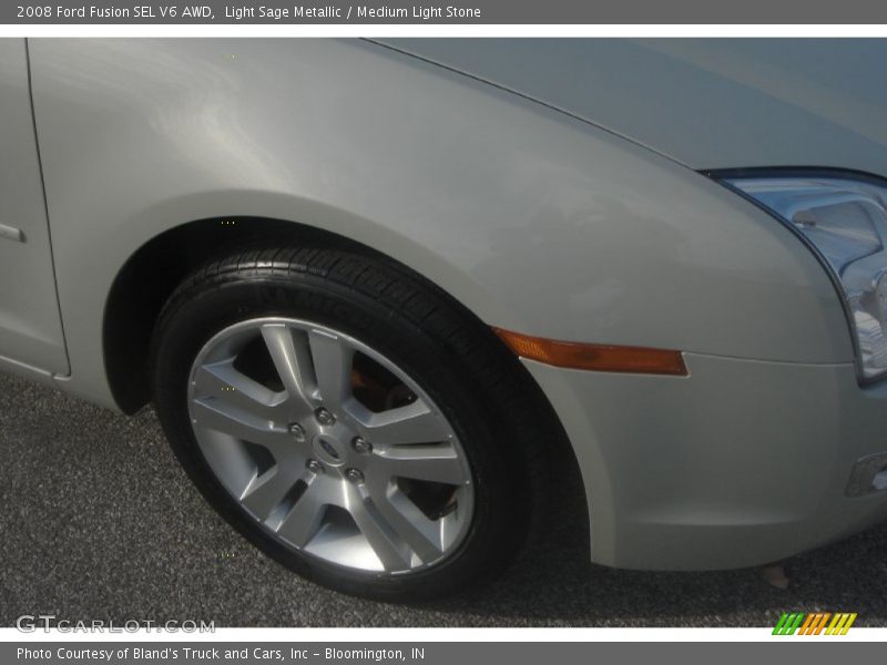 Light Sage Metallic / Medium Light Stone 2008 Ford Fusion SEL V6 AWD