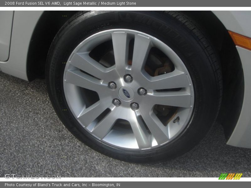 Light Sage Metallic / Medium Light Stone 2008 Ford Fusion SEL V6 AWD