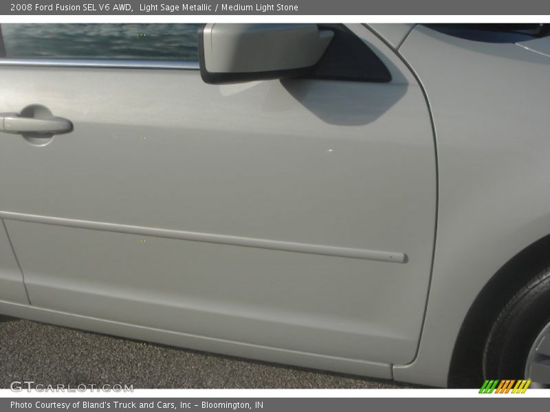 Light Sage Metallic / Medium Light Stone 2008 Ford Fusion SEL V6 AWD