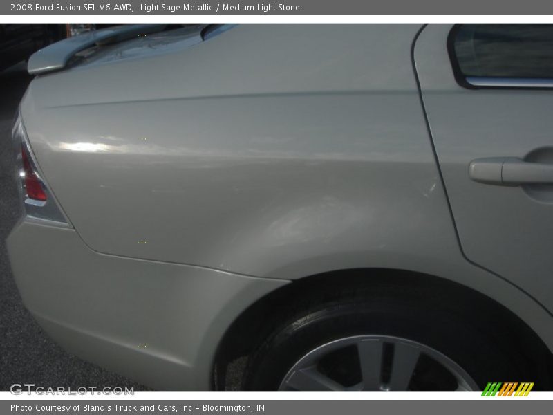 Light Sage Metallic / Medium Light Stone 2008 Ford Fusion SEL V6 AWD