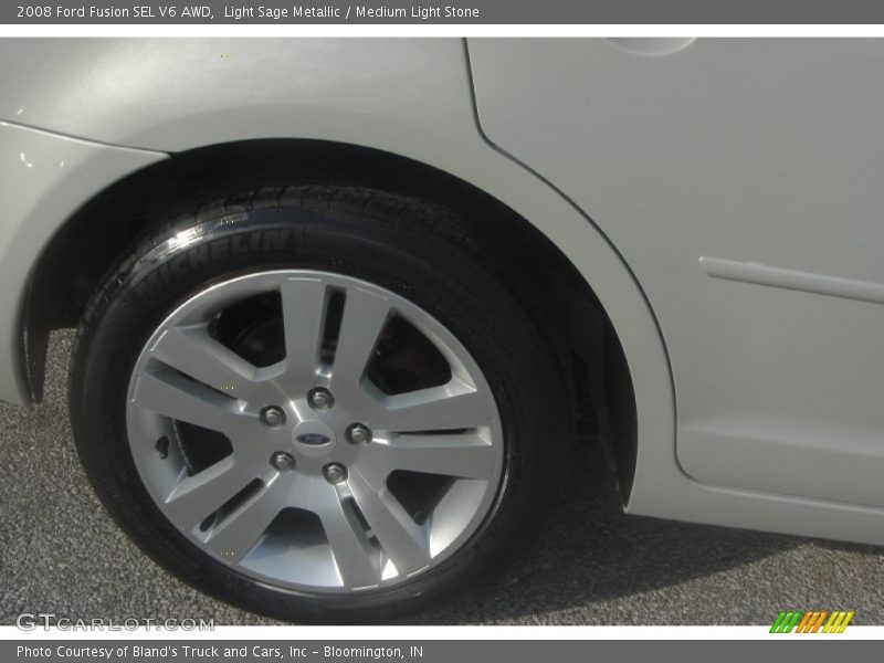 Light Sage Metallic / Medium Light Stone 2008 Ford Fusion SEL V6 AWD
