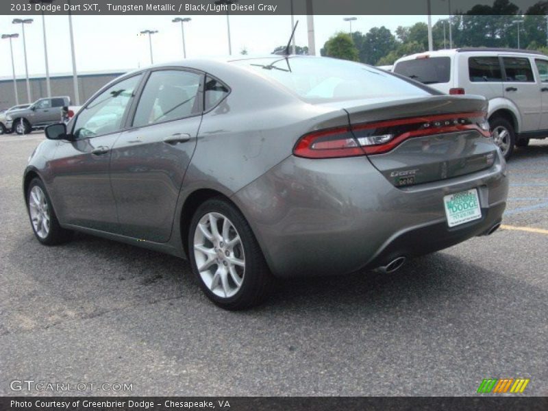 Tungsten Metallic / Black/Light Diesel Gray 2013 Dodge Dart SXT
