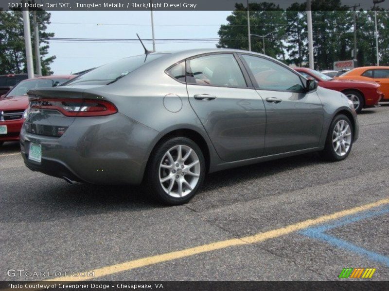 Tungsten Metallic / Black/Light Diesel Gray 2013 Dodge Dart SXT