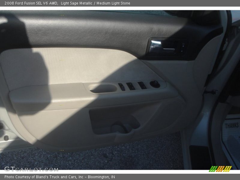 Light Sage Metallic / Medium Light Stone 2008 Ford Fusion SEL V6 AWD