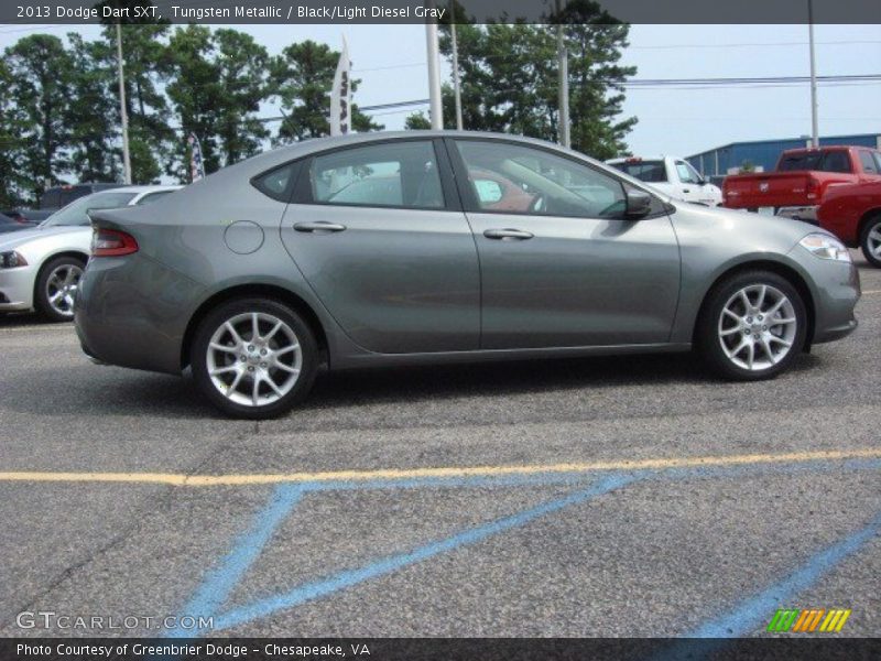 Tungsten Metallic / Black/Light Diesel Gray 2013 Dodge Dart SXT