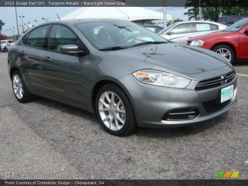 Tungsten Metallic / Black/Light Diesel Gray 2013 Dodge Dart SXT