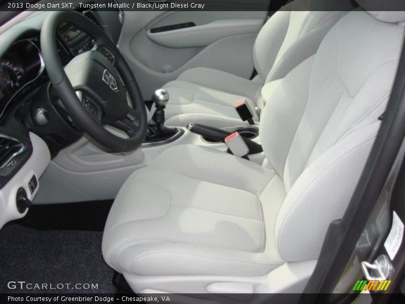 Tungsten Metallic / Black/Light Diesel Gray 2013 Dodge Dart SXT