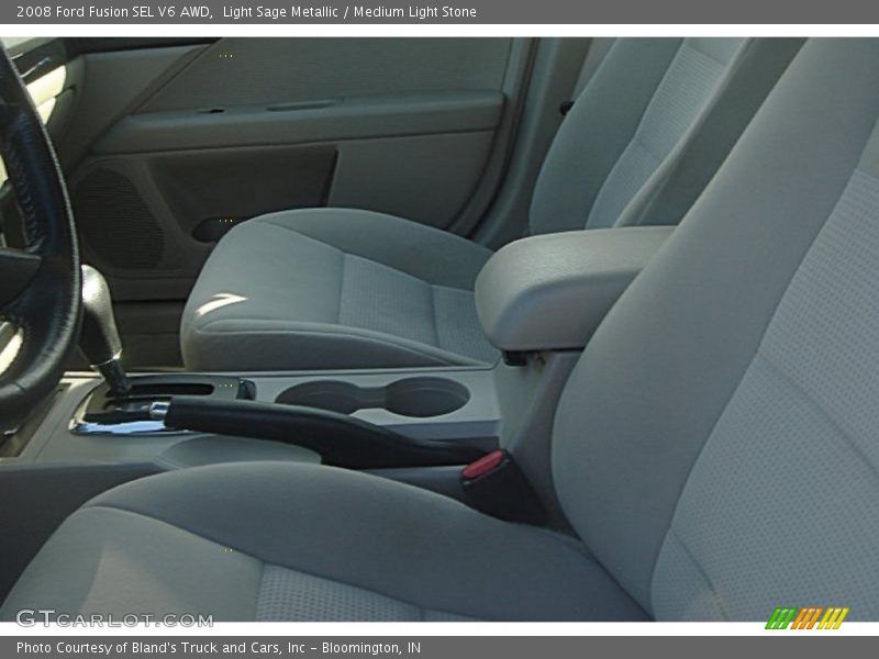 Light Sage Metallic / Medium Light Stone 2008 Ford Fusion SEL V6 AWD