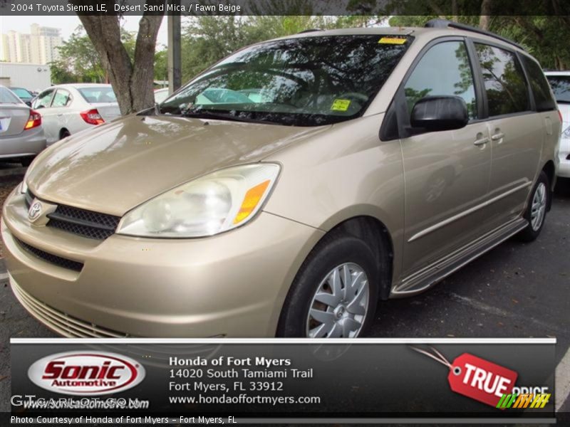 Desert Sand Mica / Fawn Beige 2004 Toyota Sienna LE