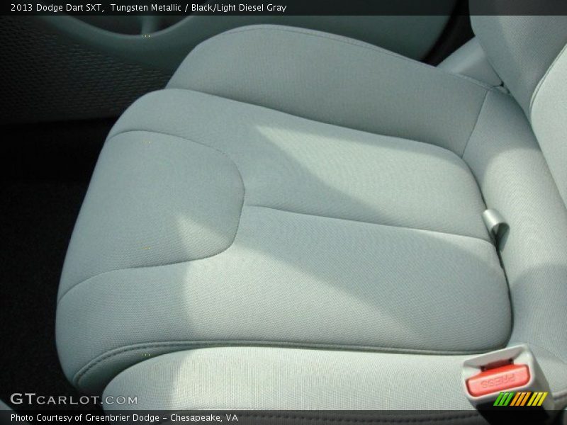 Tungsten Metallic / Black/Light Diesel Gray 2013 Dodge Dart SXT