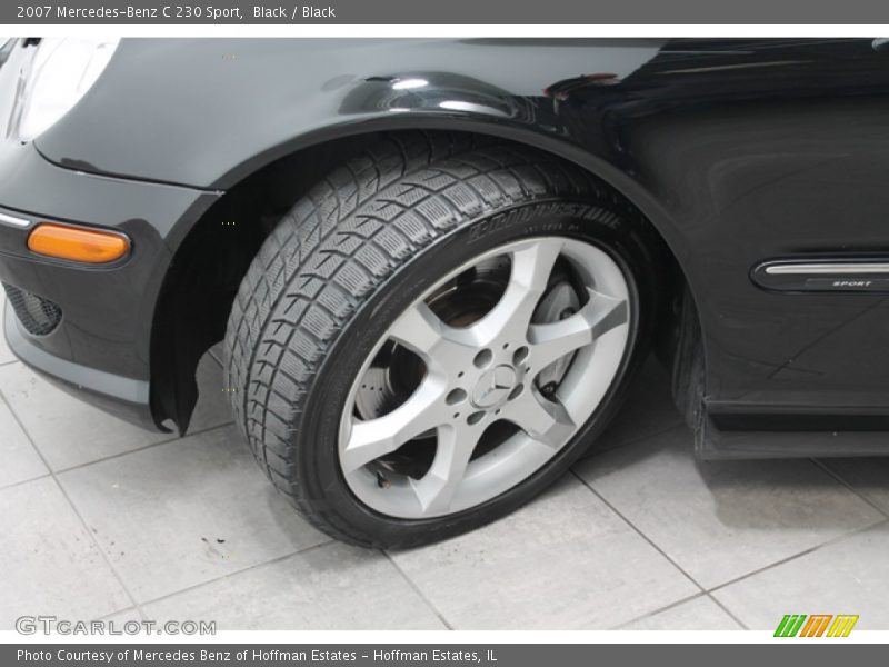 Black / Black 2007 Mercedes-Benz C 230 Sport
