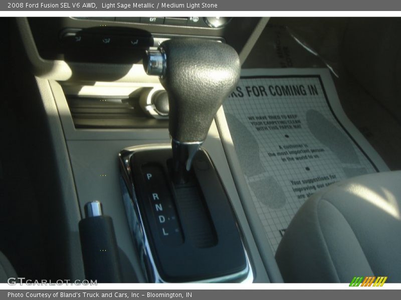 Light Sage Metallic / Medium Light Stone 2008 Ford Fusion SEL V6 AWD