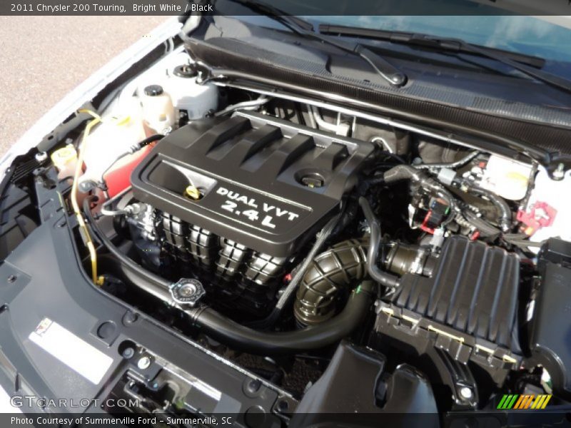 Bright White / Black 2011 Chrysler 200 Touring