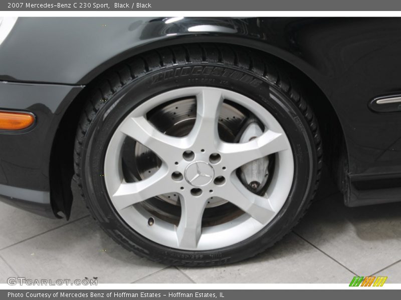 Black / Black 2007 Mercedes-Benz C 230 Sport