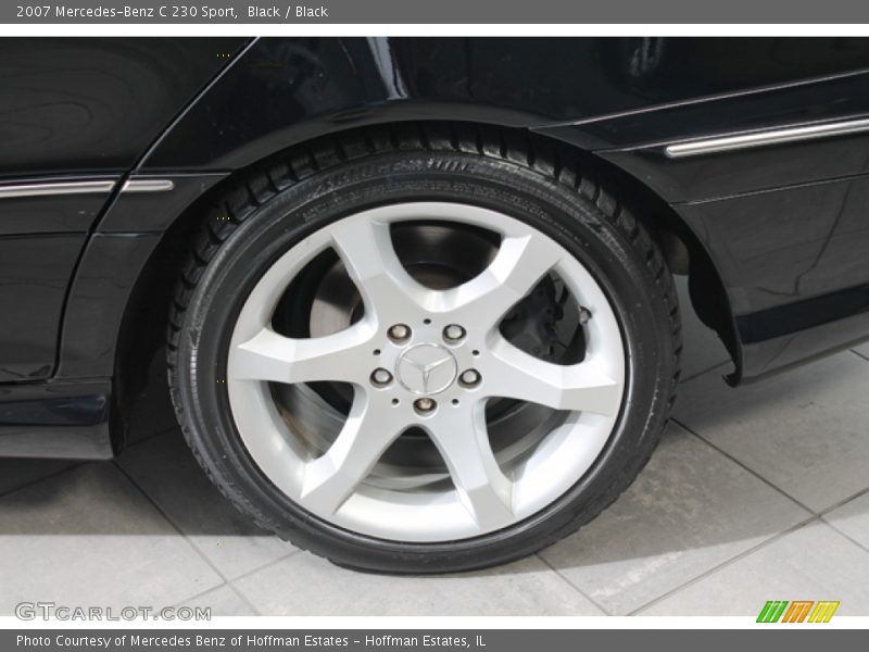 Black / Black 2007 Mercedes-Benz C 230 Sport