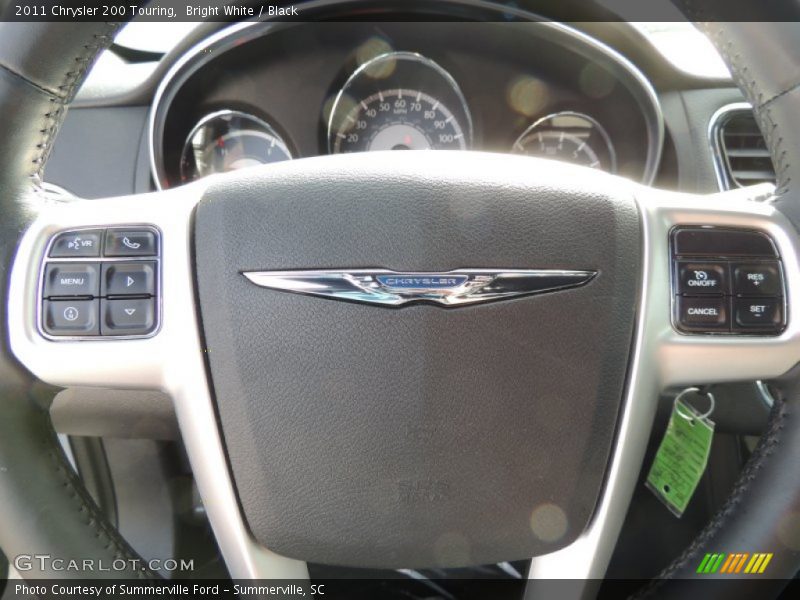 Bright White / Black 2011 Chrysler 200 Touring
