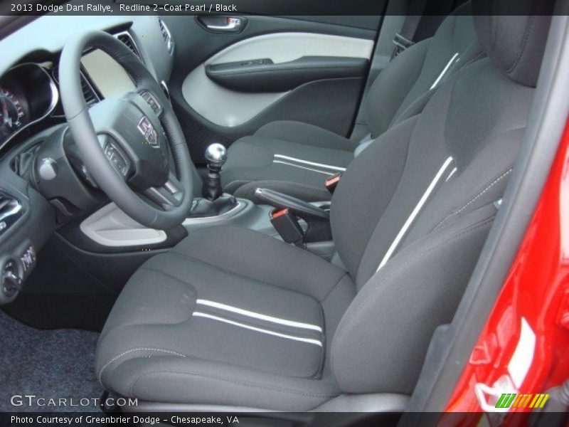Front Seat of 2013 Dart Rallye