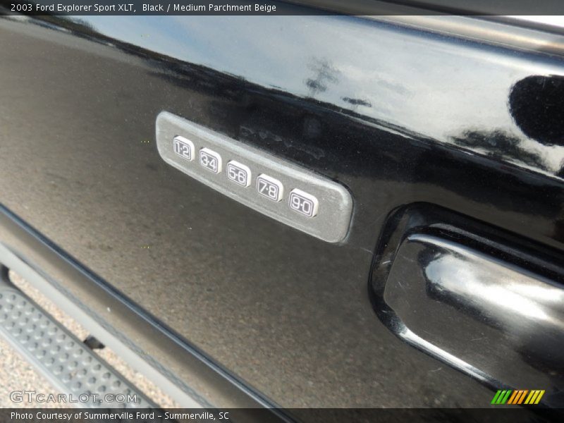 Black / Medium Parchment Beige 2003 Ford Explorer Sport XLT