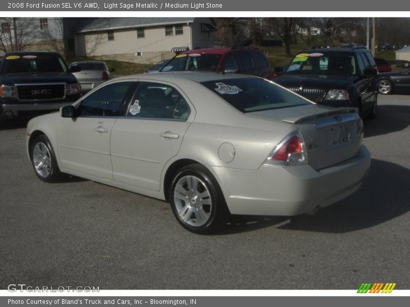 Light Sage Metallic / Medium Light Stone 2008 Ford Fusion SEL V6 AWD