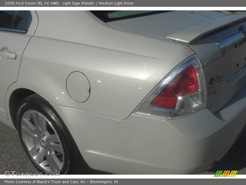 Light Sage Metallic / Medium Light Stone 2008 Ford Fusion SEL V6 AWD