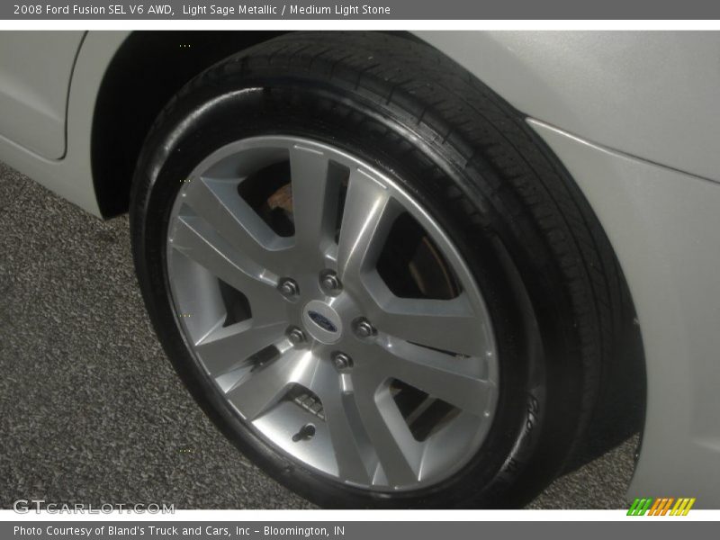 Light Sage Metallic / Medium Light Stone 2008 Ford Fusion SEL V6 AWD