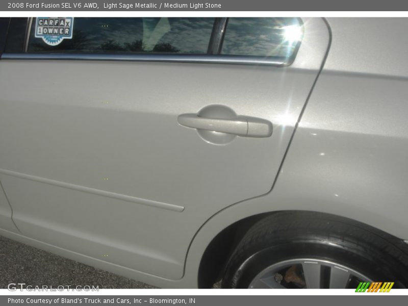 Light Sage Metallic / Medium Light Stone 2008 Ford Fusion SEL V6 AWD