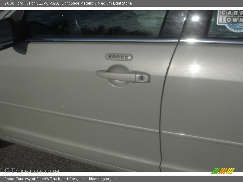Light Sage Metallic / Medium Light Stone 2008 Ford Fusion SEL V6 AWD