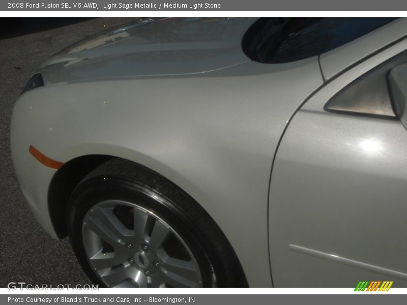 Light Sage Metallic / Medium Light Stone 2008 Ford Fusion SEL V6 AWD