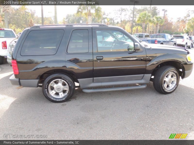 Black / Medium Parchment Beige 2003 Ford Explorer Sport XLT