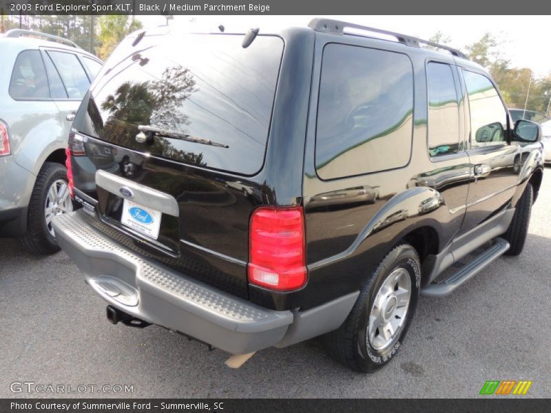 Black / Medium Parchment Beige 2003 Ford Explorer Sport XLT