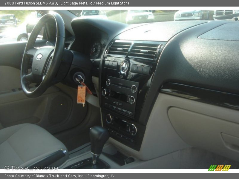 Light Sage Metallic / Medium Light Stone 2008 Ford Fusion SEL V6 AWD