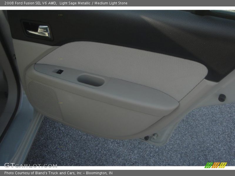 Light Sage Metallic / Medium Light Stone 2008 Ford Fusion SEL V6 AWD