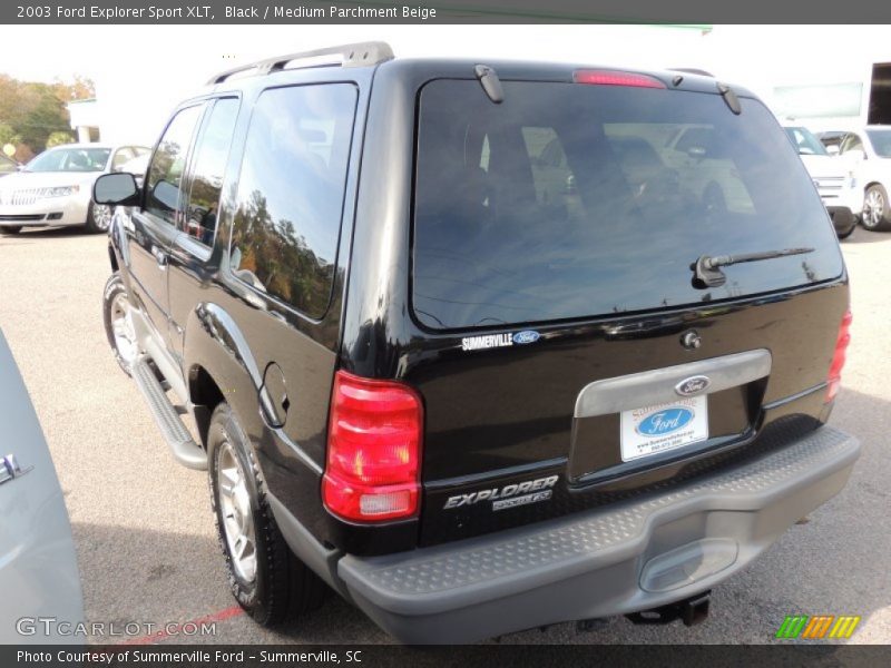 Black / Medium Parchment Beige 2003 Ford Explorer Sport XLT