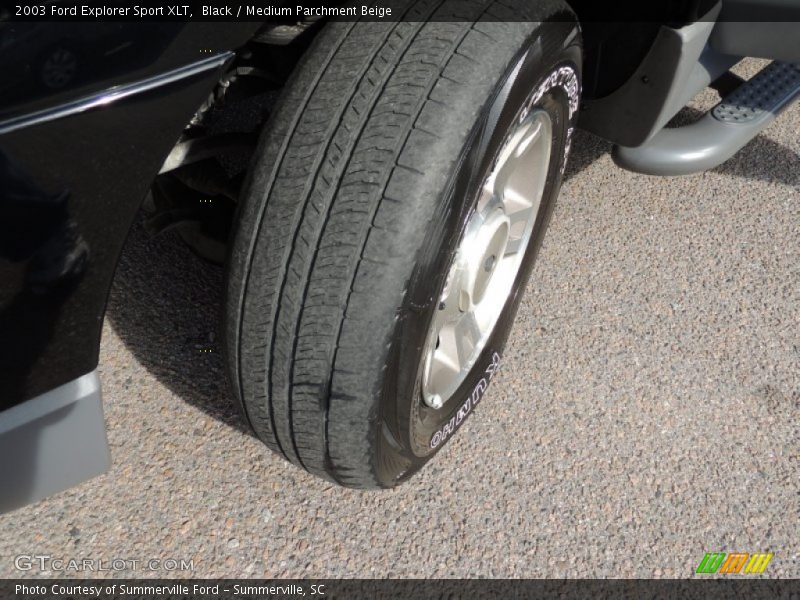 Black / Medium Parchment Beige 2003 Ford Explorer Sport XLT