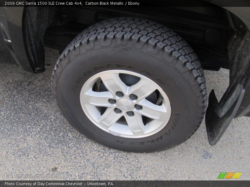 Carbon Black Metallic / Ebony 2009 GMC Sierra 1500 SLE Crew Cab 4x4