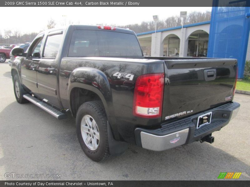 Carbon Black Metallic / Ebony 2009 GMC Sierra 1500 SLE Crew Cab 4x4