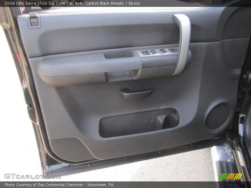 Carbon Black Metallic / Ebony 2009 GMC Sierra 1500 SLE Crew Cab 4x4