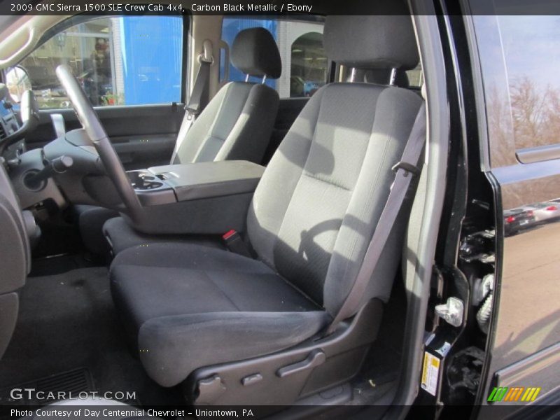 Carbon Black Metallic / Ebony 2009 GMC Sierra 1500 SLE Crew Cab 4x4