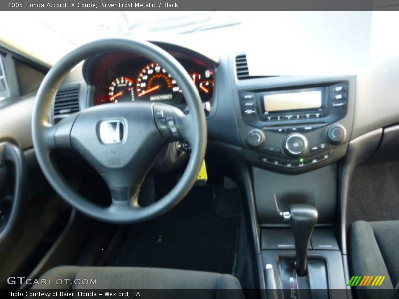 Silver Frost Metallic / Black 2005 Honda Accord LX Coupe