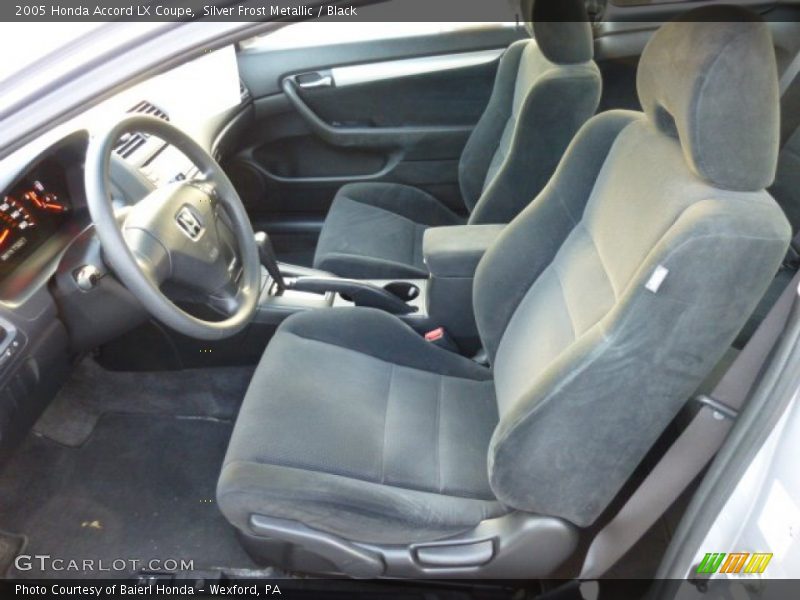 Silver Frost Metallic / Black 2005 Honda Accord LX Coupe