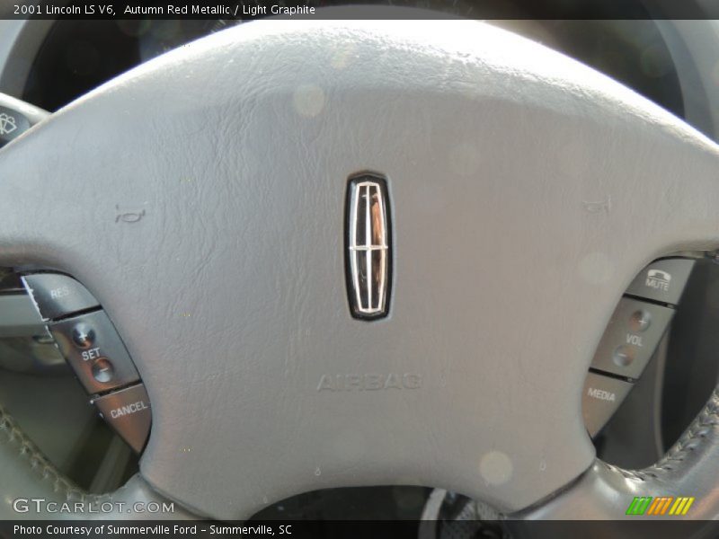 Autumn Red Metallic / Light Graphite 2001 Lincoln LS V6