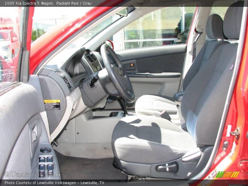 Radiant Red / Gray 2005 Kia Spectra 5 Wagon