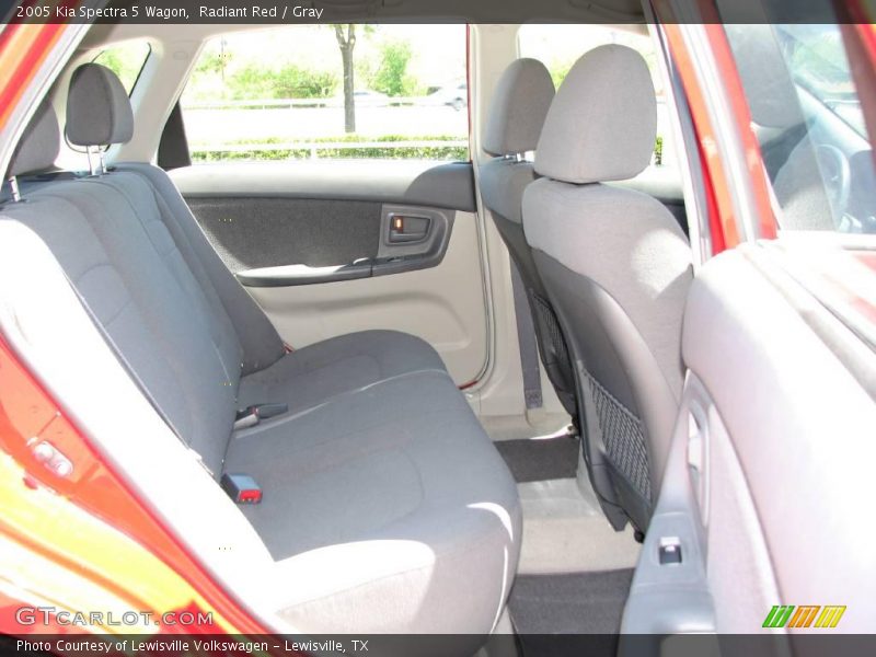 Radiant Red / Gray 2005 Kia Spectra 5 Wagon