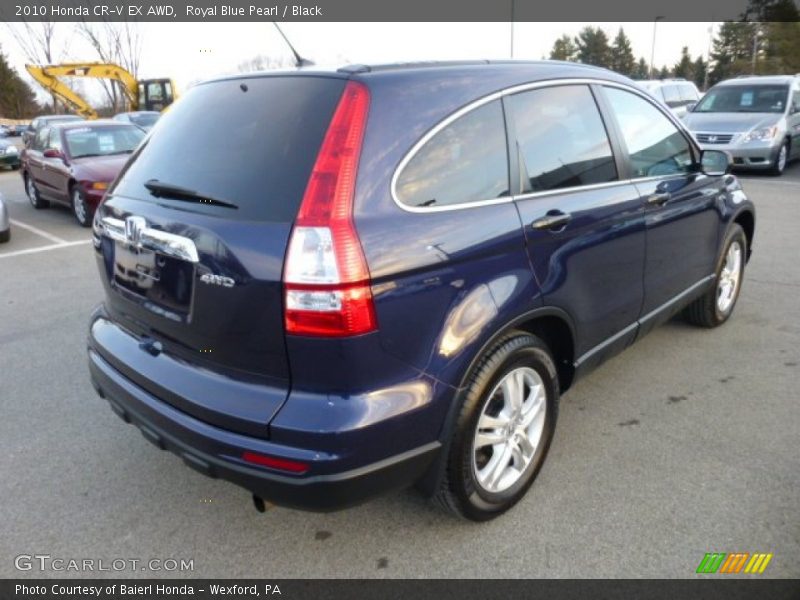 Royal Blue Pearl / Black 2010 Honda CR-V EX AWD