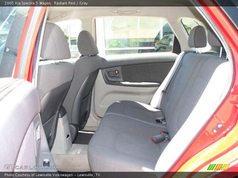 Radiant Red / Gray 2005 Kia Spectra 5 Wagon